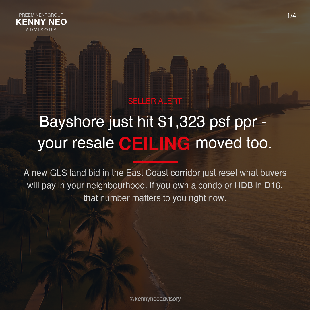 Bayshore just hit $1,323 psf ppr — your resale CEILING moved too.