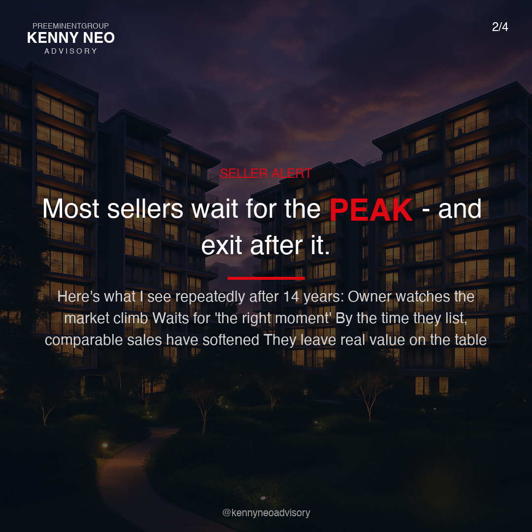 Most sellers wait for the PEAK — and exit after it.