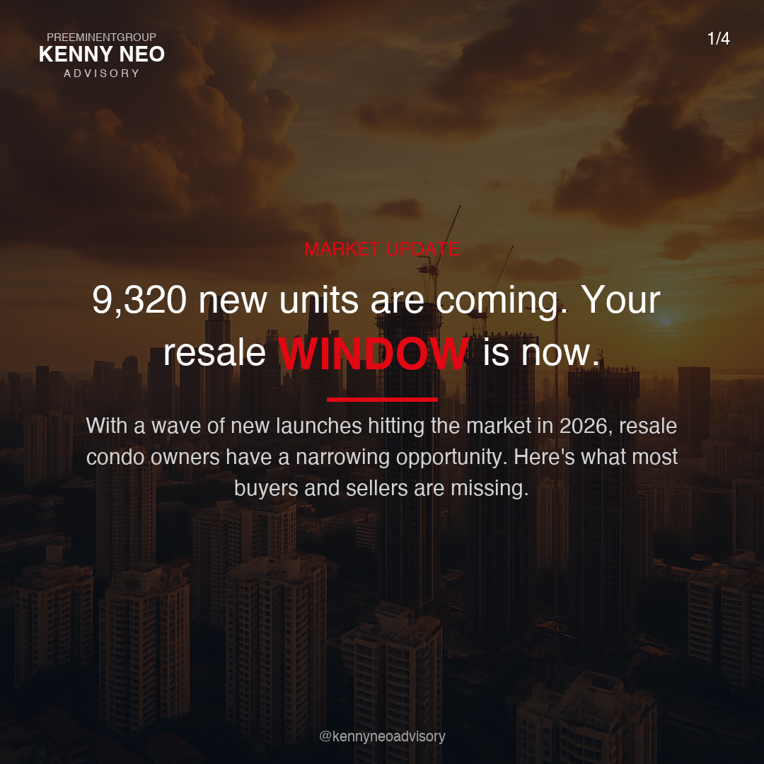 9,320 new units are coming. Your resale WINDOW is now.