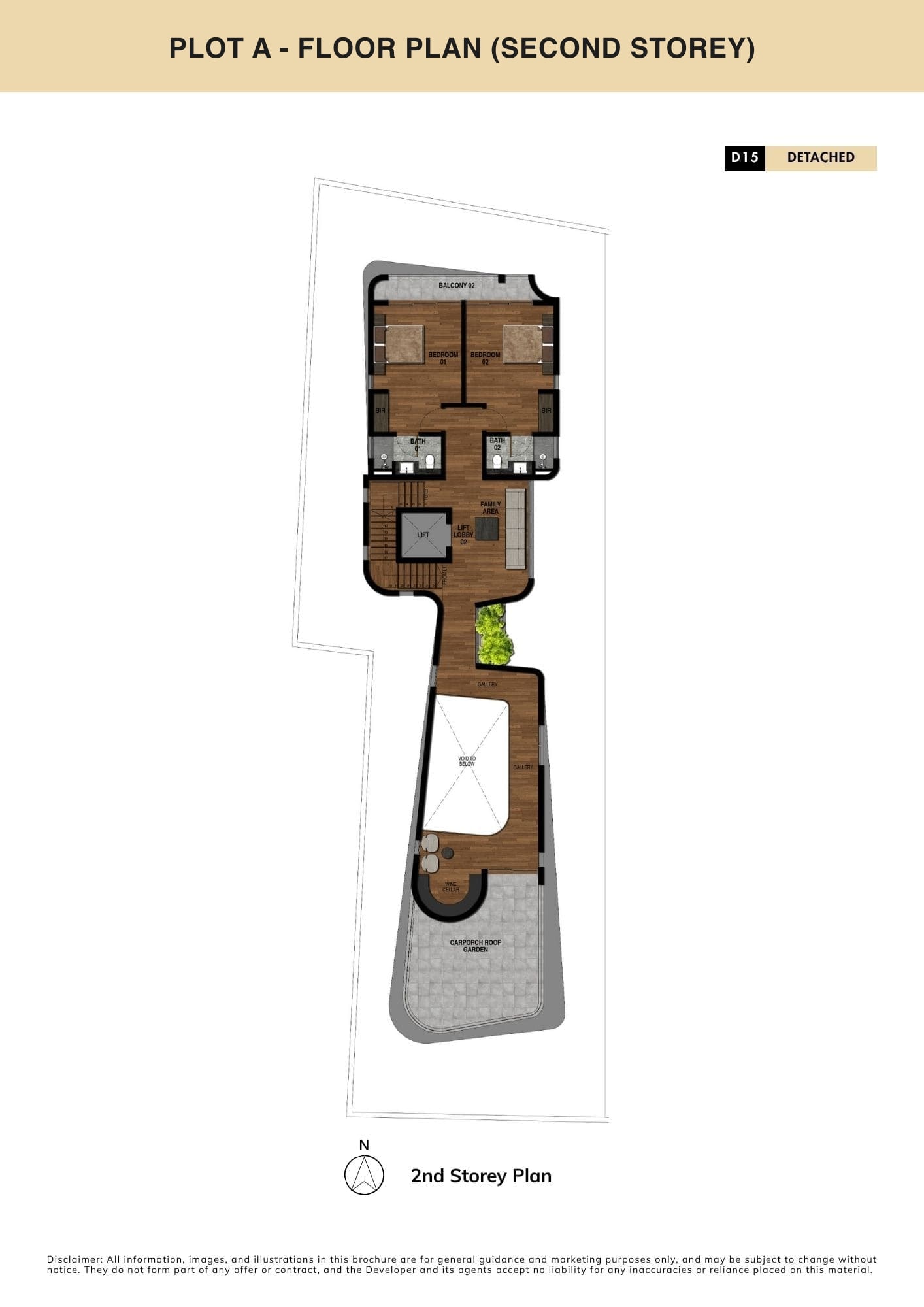 Avant-Garde Pair @ Siglap Road — Plot A — 2nd Storey floor plan