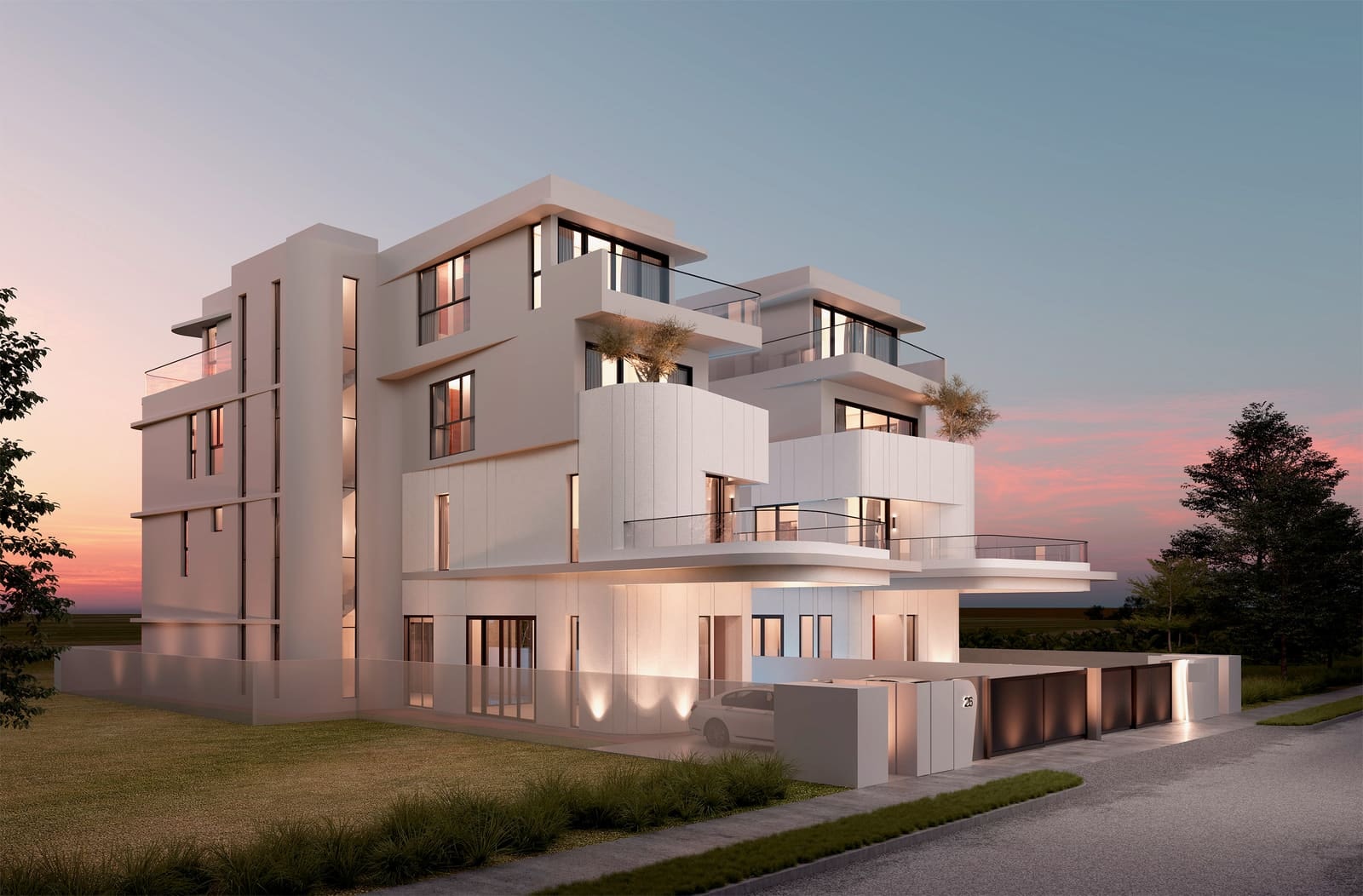 Avant-Garde Pair @ Siglap Road — left angle (artist's impression)