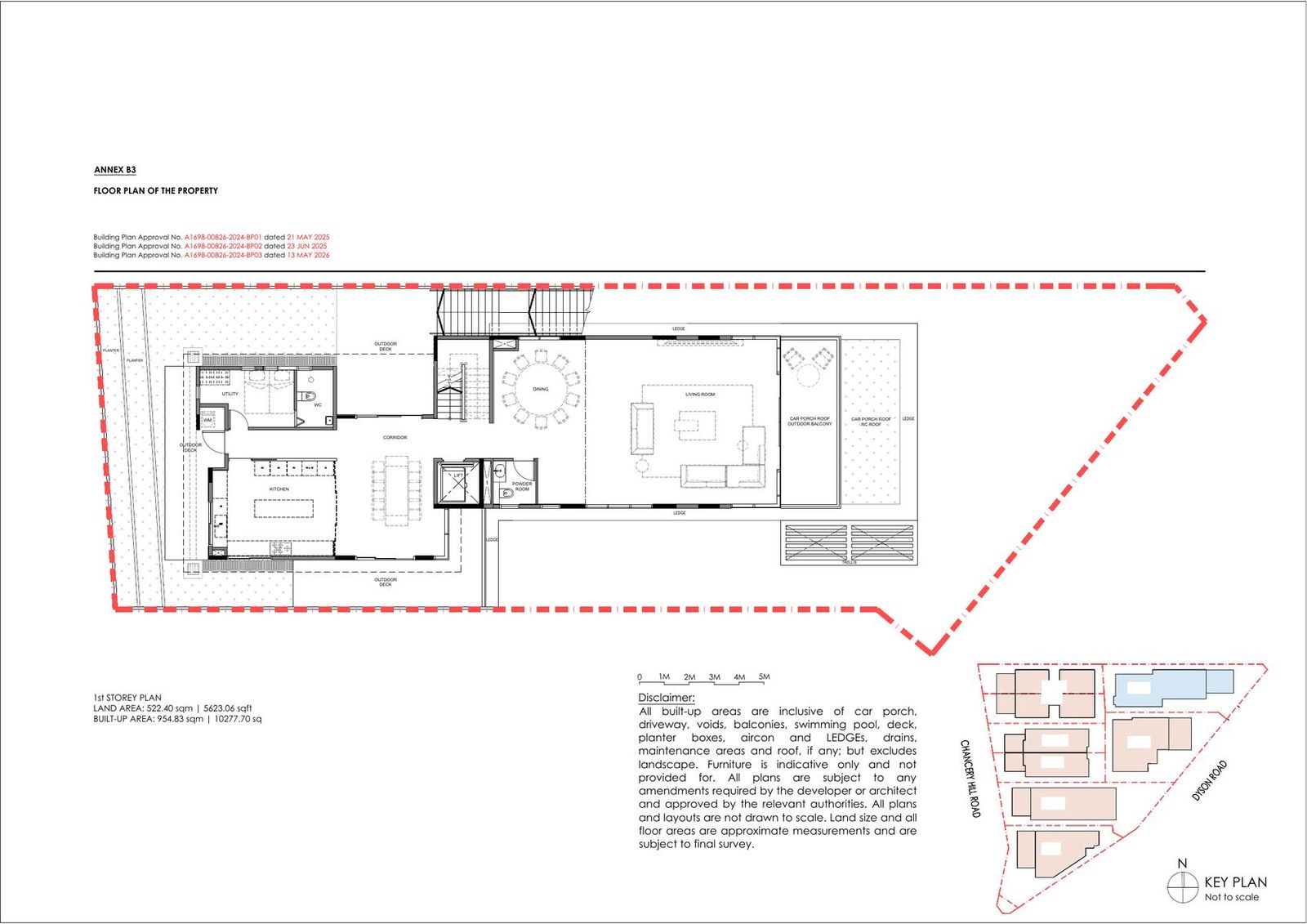 Chancery Hill Collection — Detached — Type E — 1st Storey floor plan