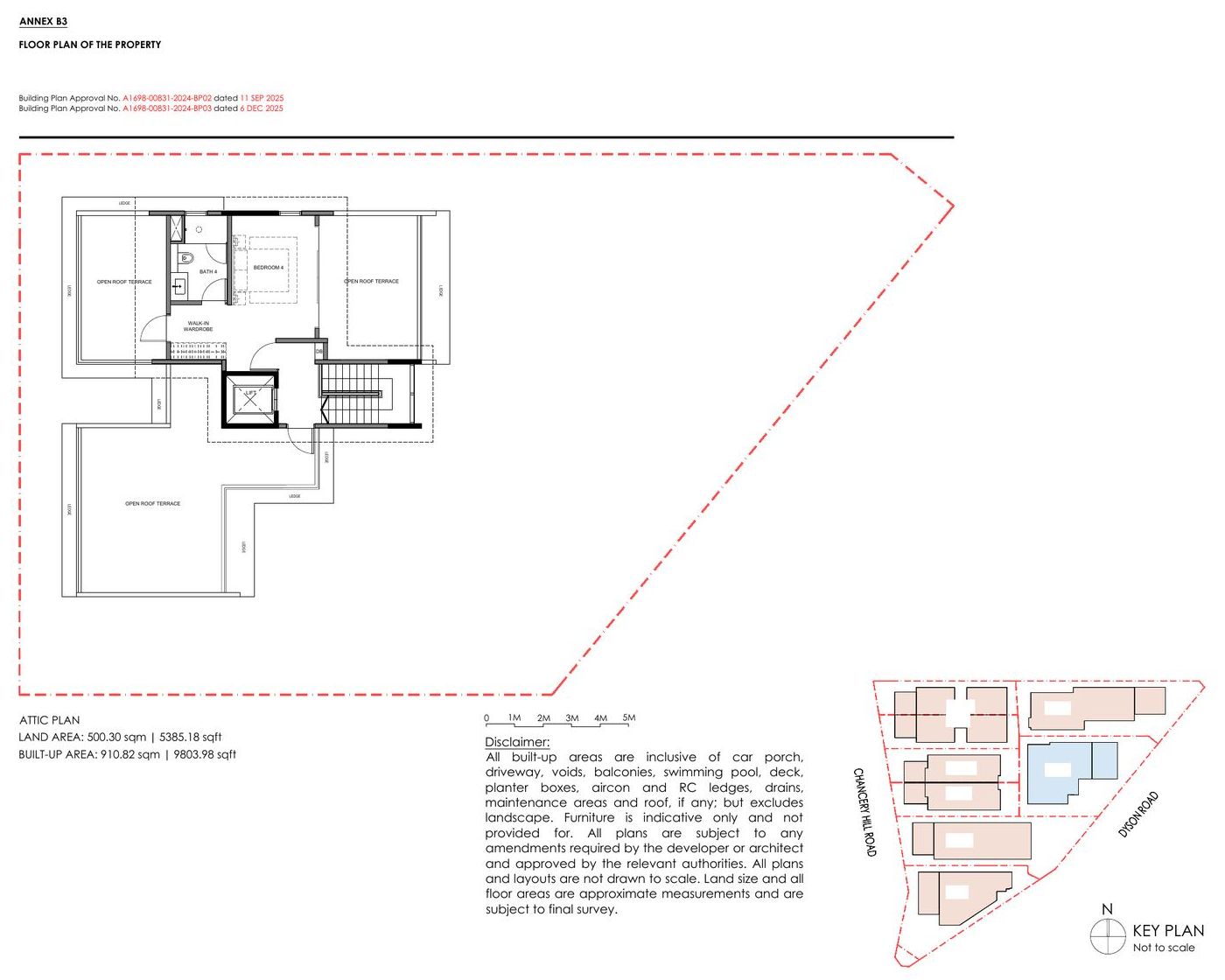 Chancery Hill Collection — Detached — Type F — Attic floor plan