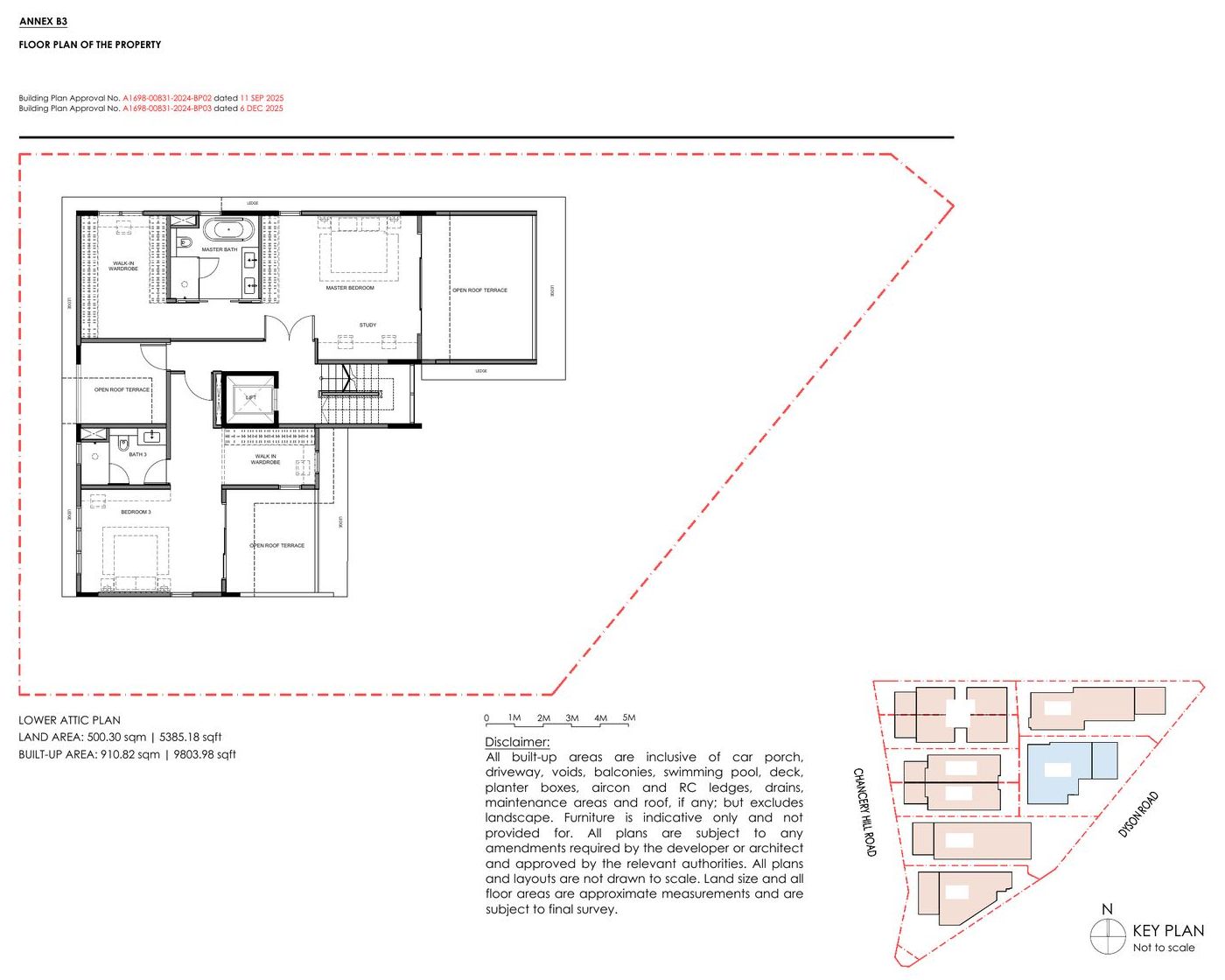 Chancery Hill Collection — Detached — Type F — Lower Attic floor plan