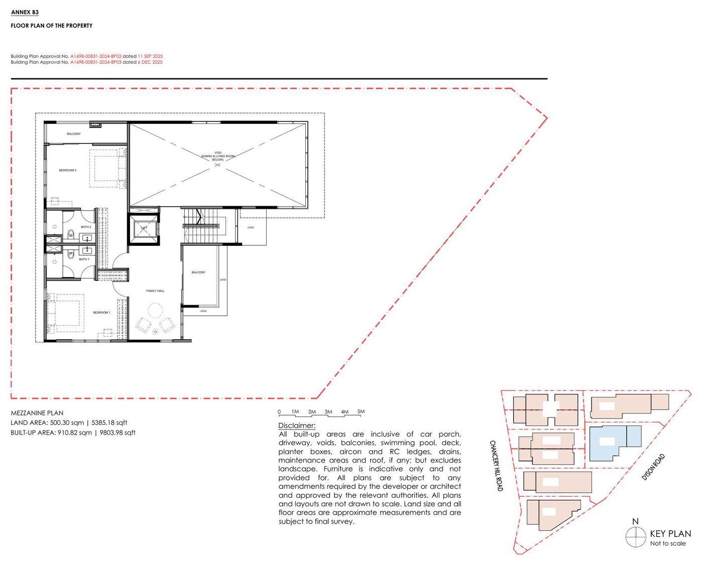Chancery Hill Collection — Detached — Type F — Mezzanine floor plan