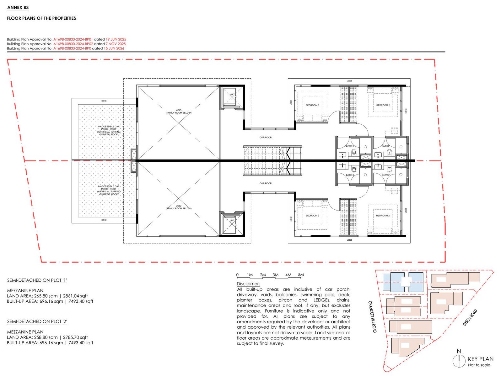 Chancery Hill Collection — Semi-Detached — Type A — Mezzanine floor plan