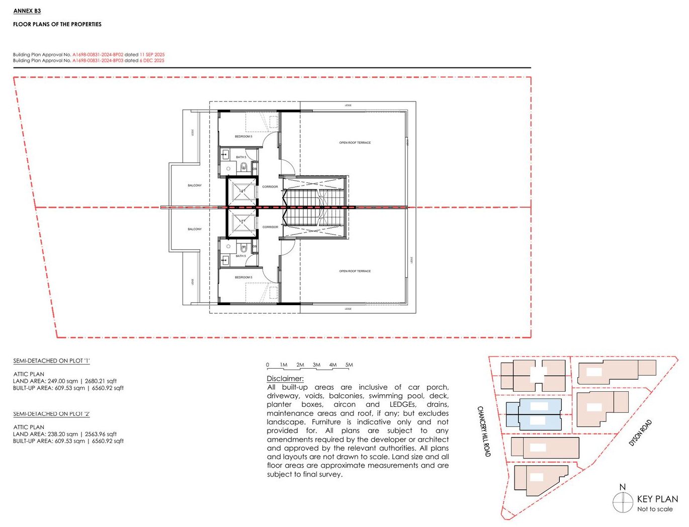 Chancery Hill Collection — Semi-Detached — Type B — Attic floor plan