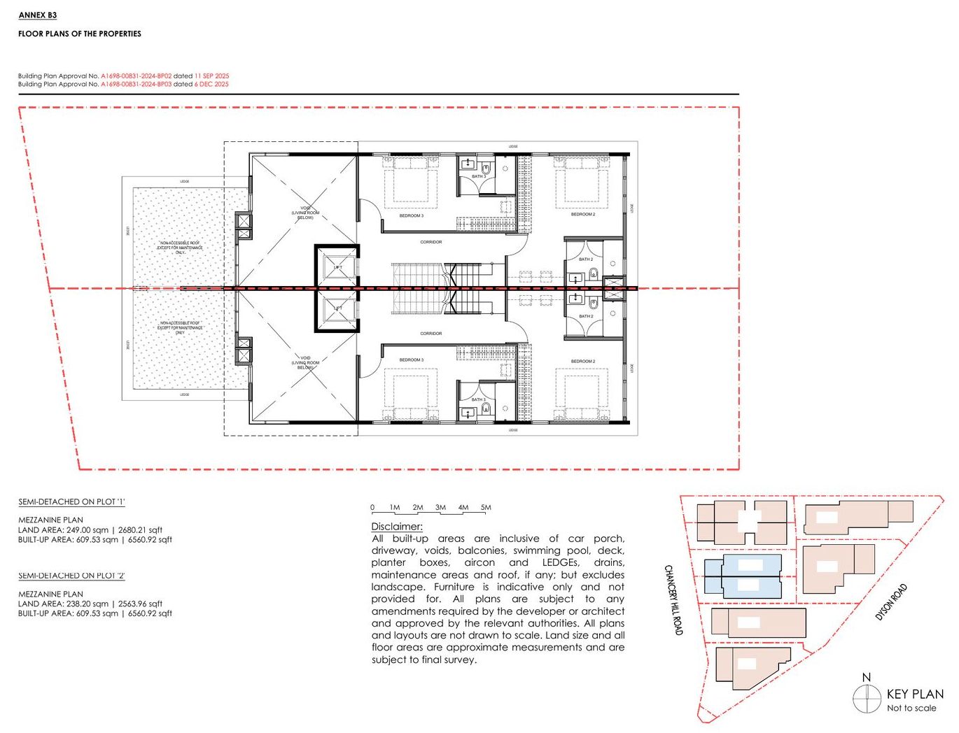 Chancery Hill Collection — Semi-Detached — Type B — Mezzanine floor plan