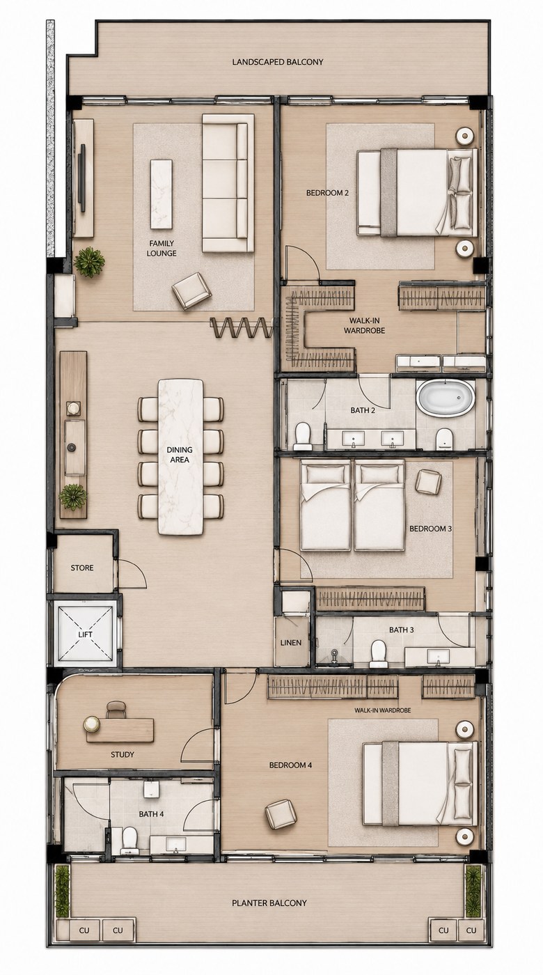 Chepstow Close — Third Storey floor plan