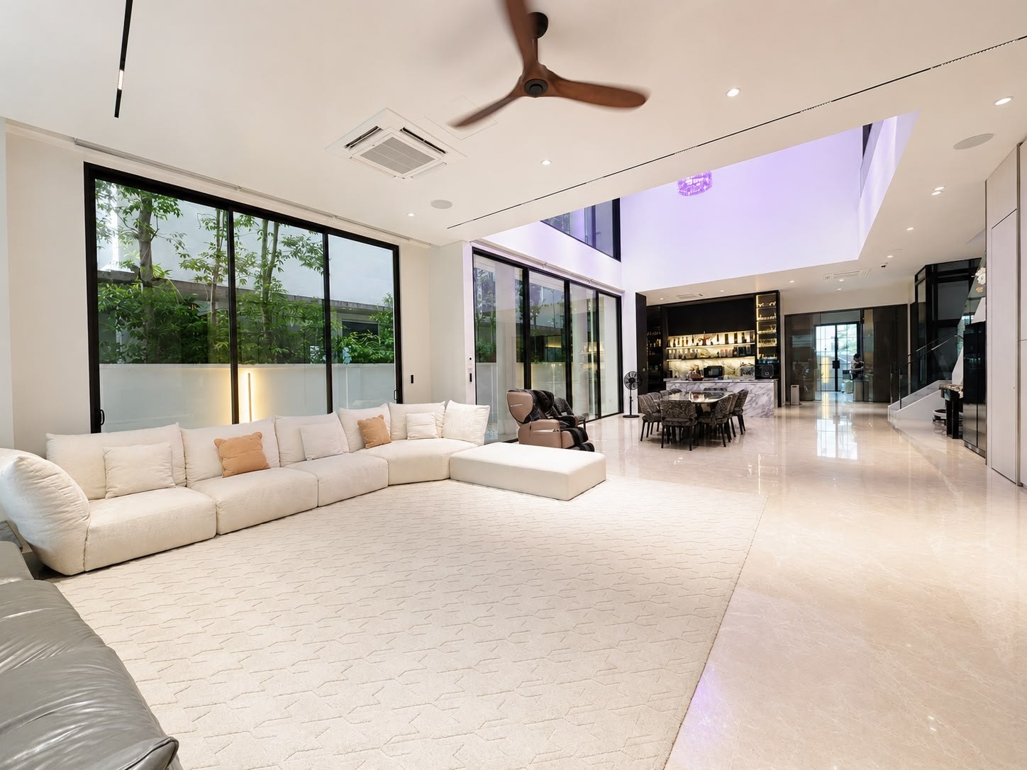 Living area opening to the decking
