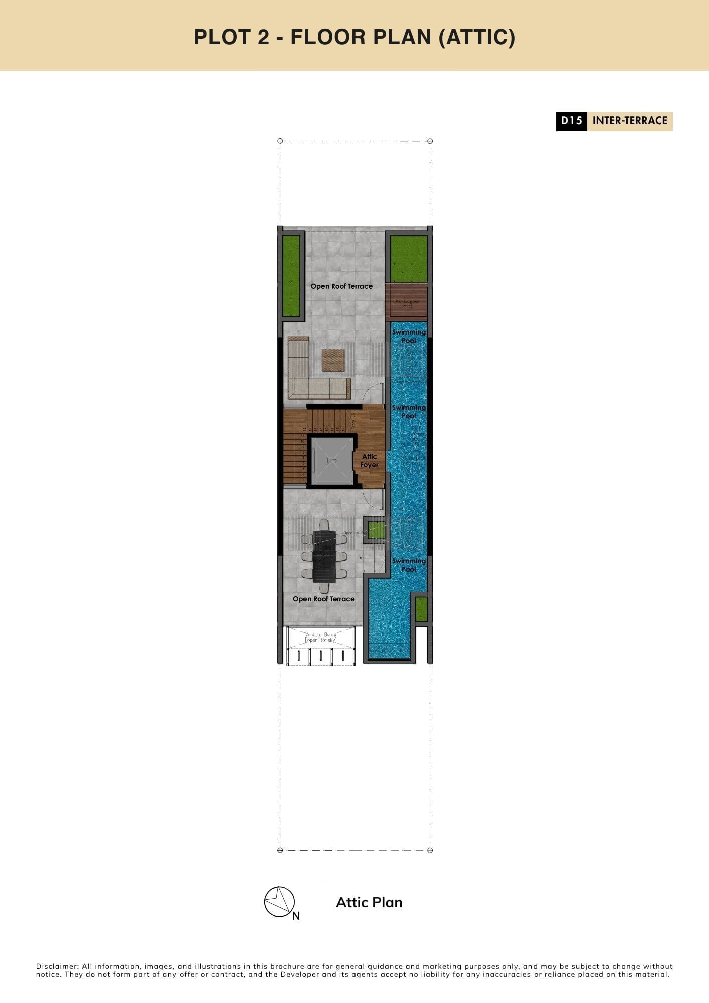 Chevron @ Onan Road — Plot 2 — Attic floor plan