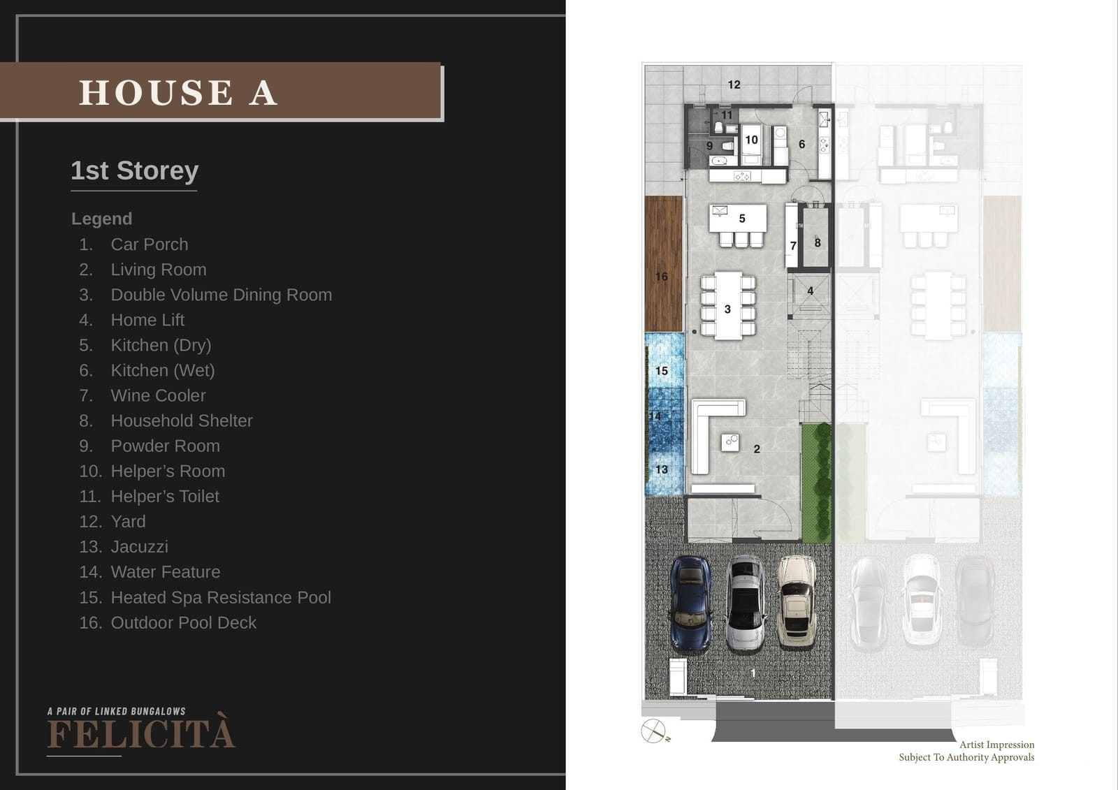 FELICITÀ — House A — 1st Storey floor plan