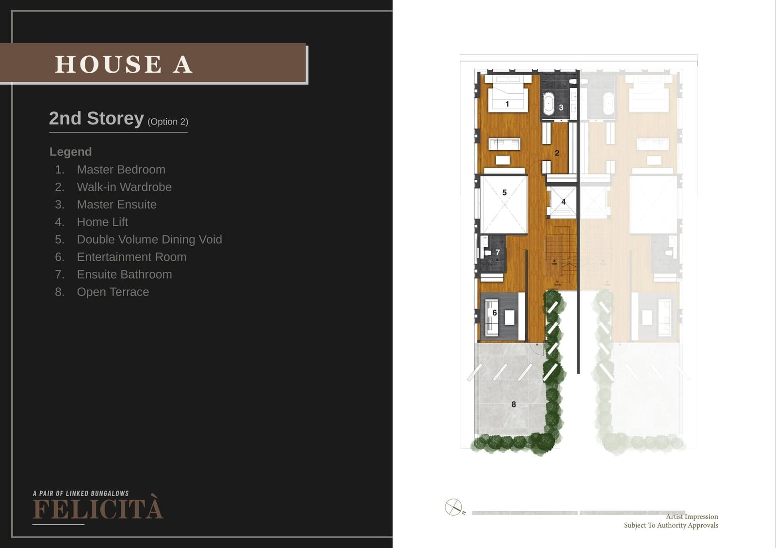 FELICITÀ — House A — 2nd Storey (Option 2) floor plan