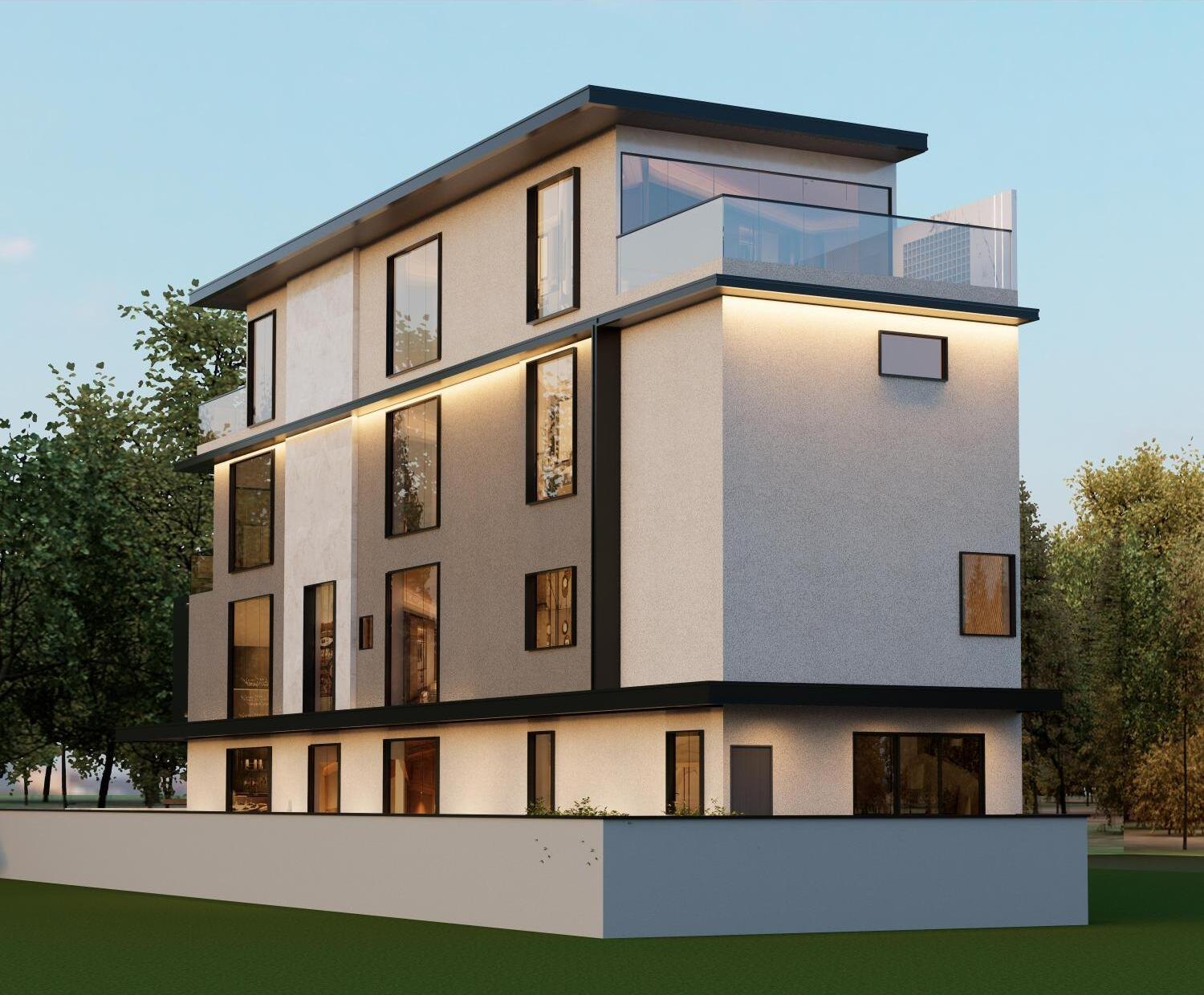 Rear elevation (artist's impression)