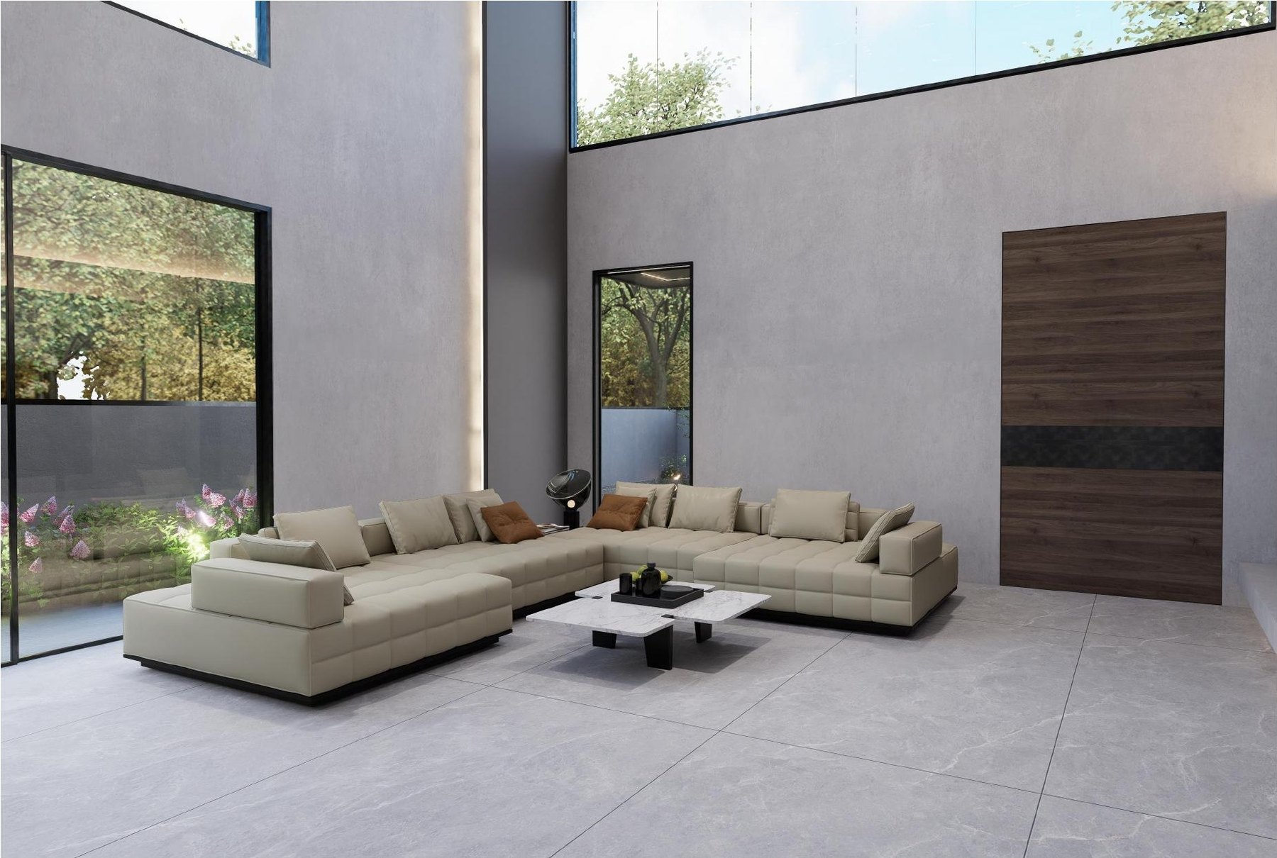 Living room to the courtyard (artist's impression)