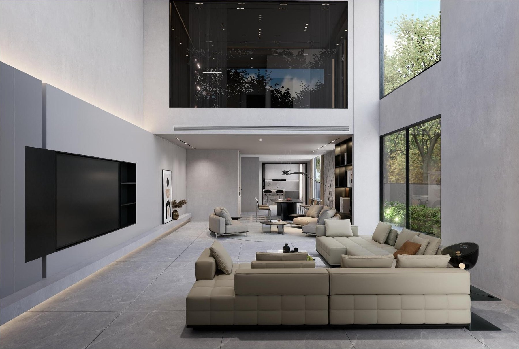 Double-volume living room (artist's impression)