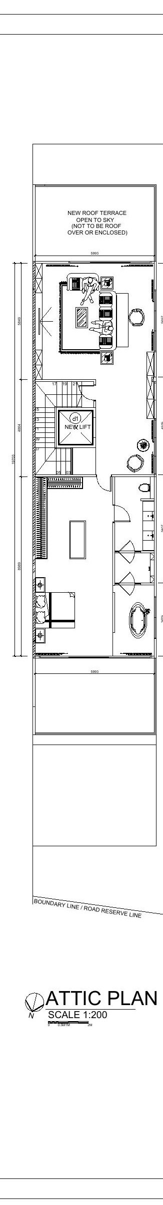 Semi-Detached @ Jalan Teliti — Attic floor plan