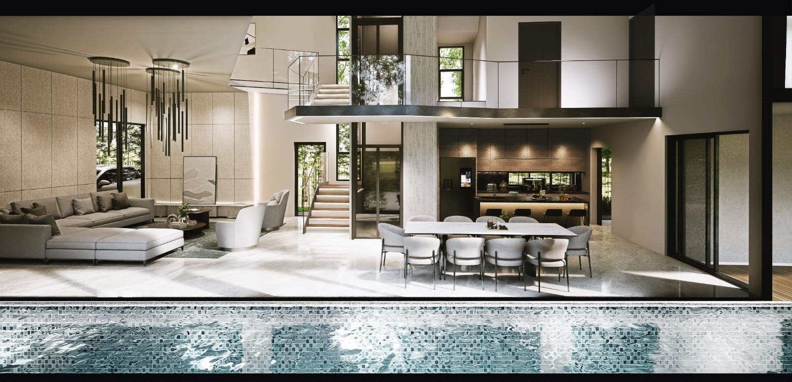 Pool-level panorama (artist's impression)