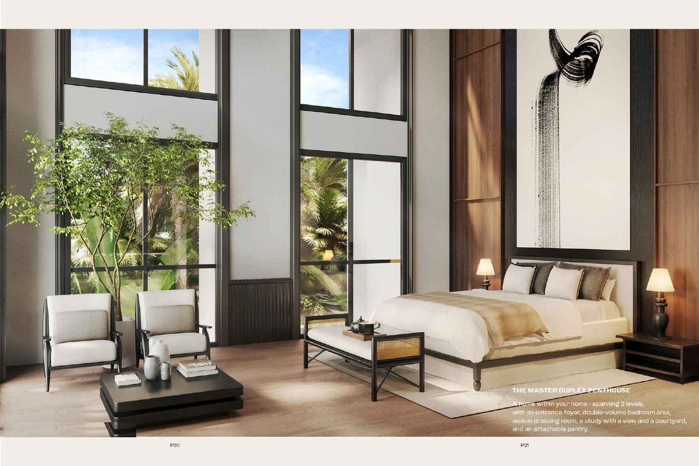 Master Duplex Penthouse bedroom (artist's impression)