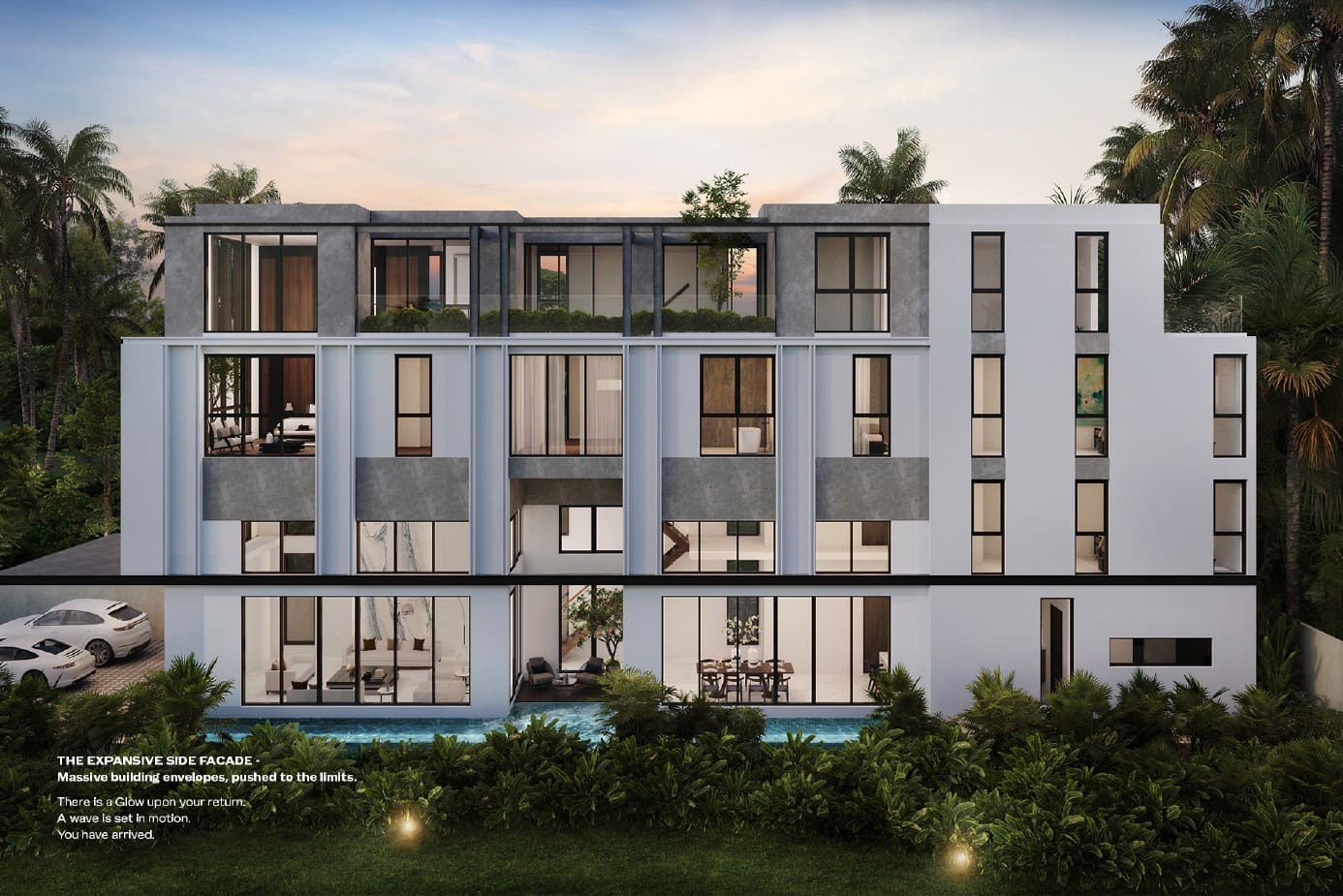 The NEOCO Bungalows — side facade (artist's impression)