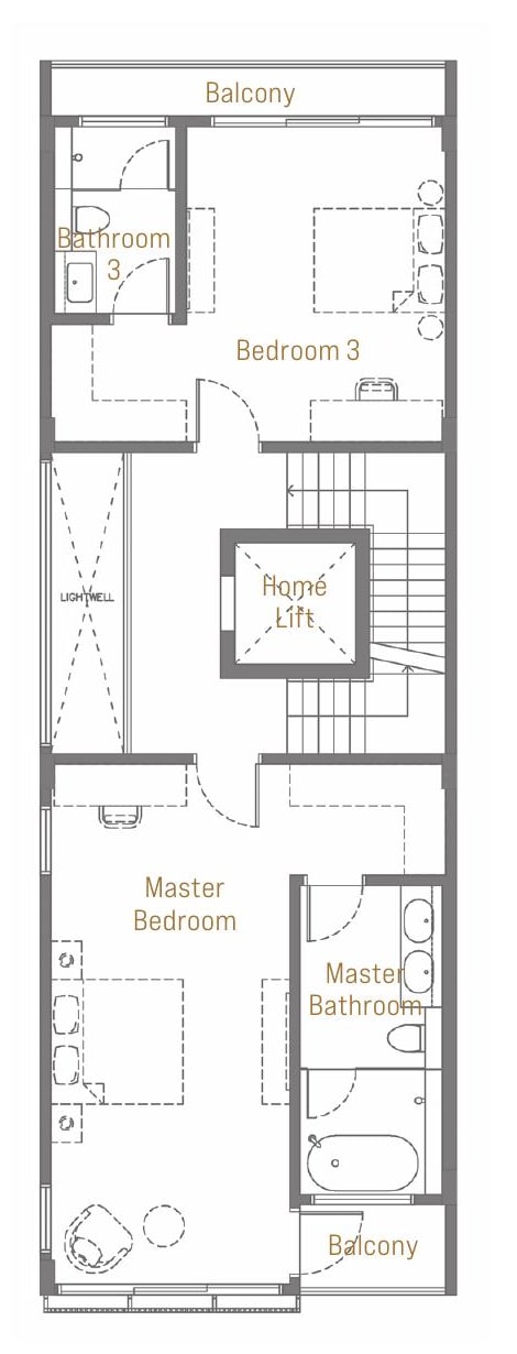 Springleaf Collection (Corner Terrace) — 3rd Storey floor plan
