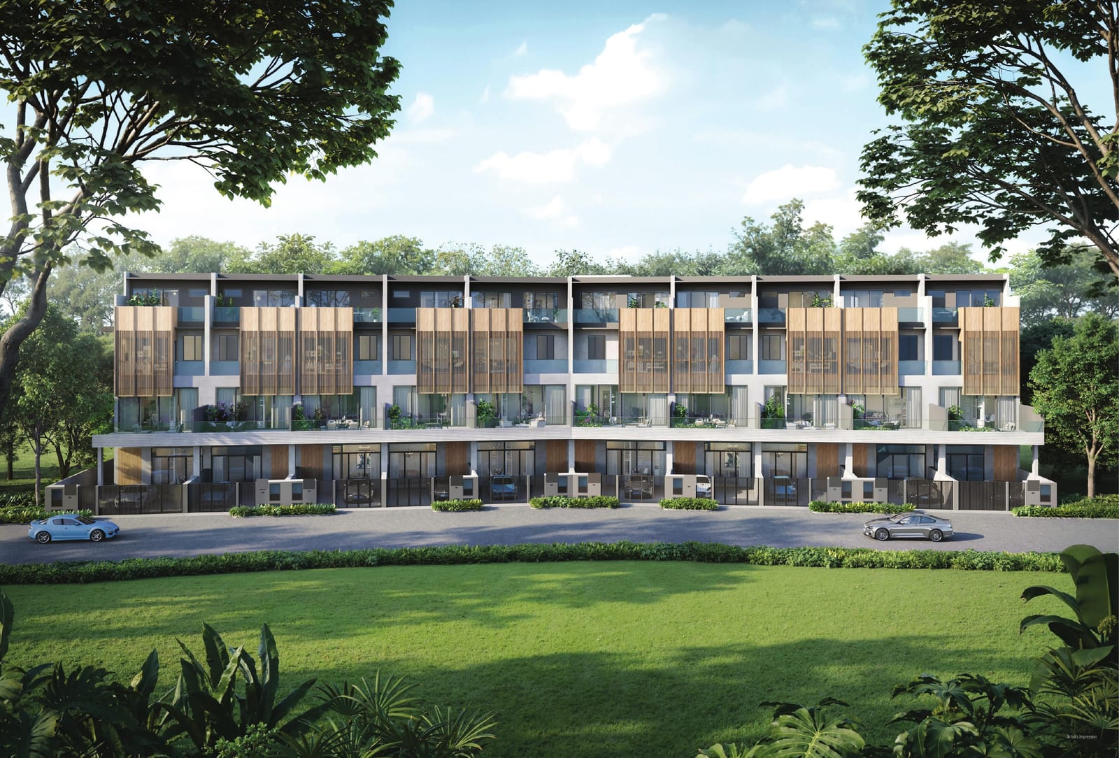 Springleaf Collection (Corner Terrace) — artist's impression