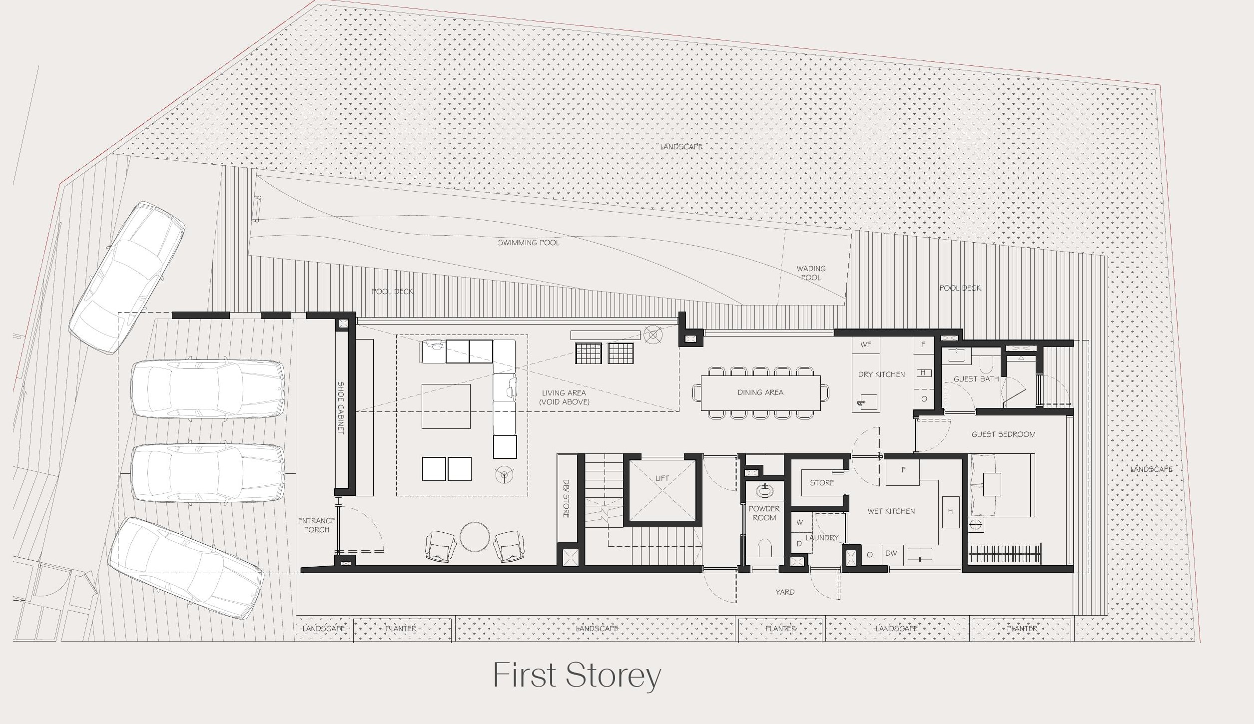 Tan Boon Chong Avenue (House A) — 1st Storey floor plan