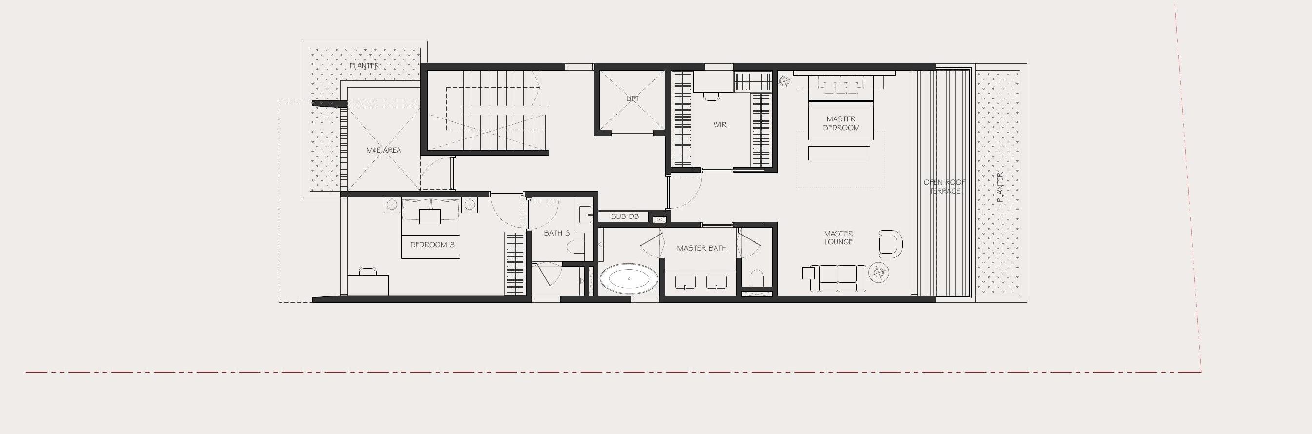 Tan Boon Chong Avenue (House B) — Attic Storey floor plan