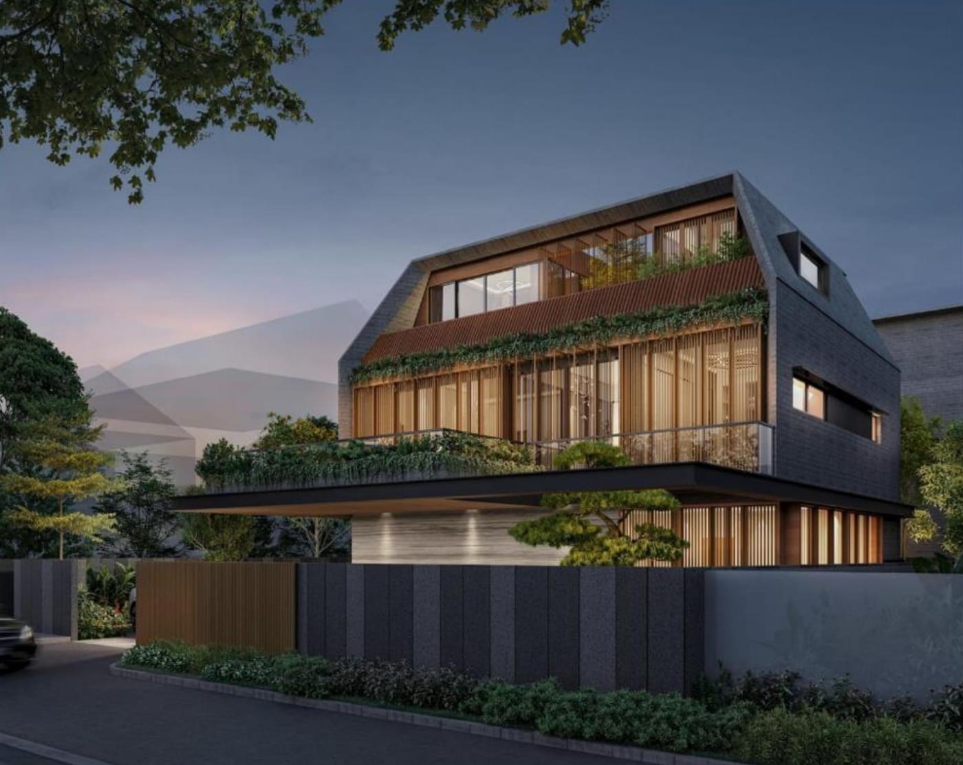 Vila Naga — street elevation (artist's impression)