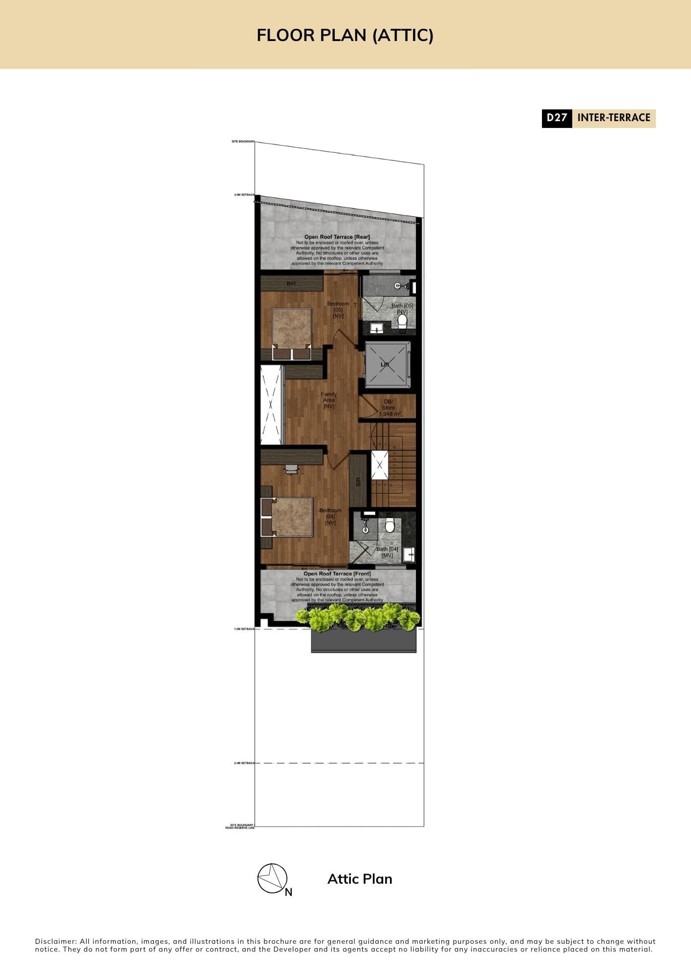 Zen @ Jalan Sankam — Attic floor plan