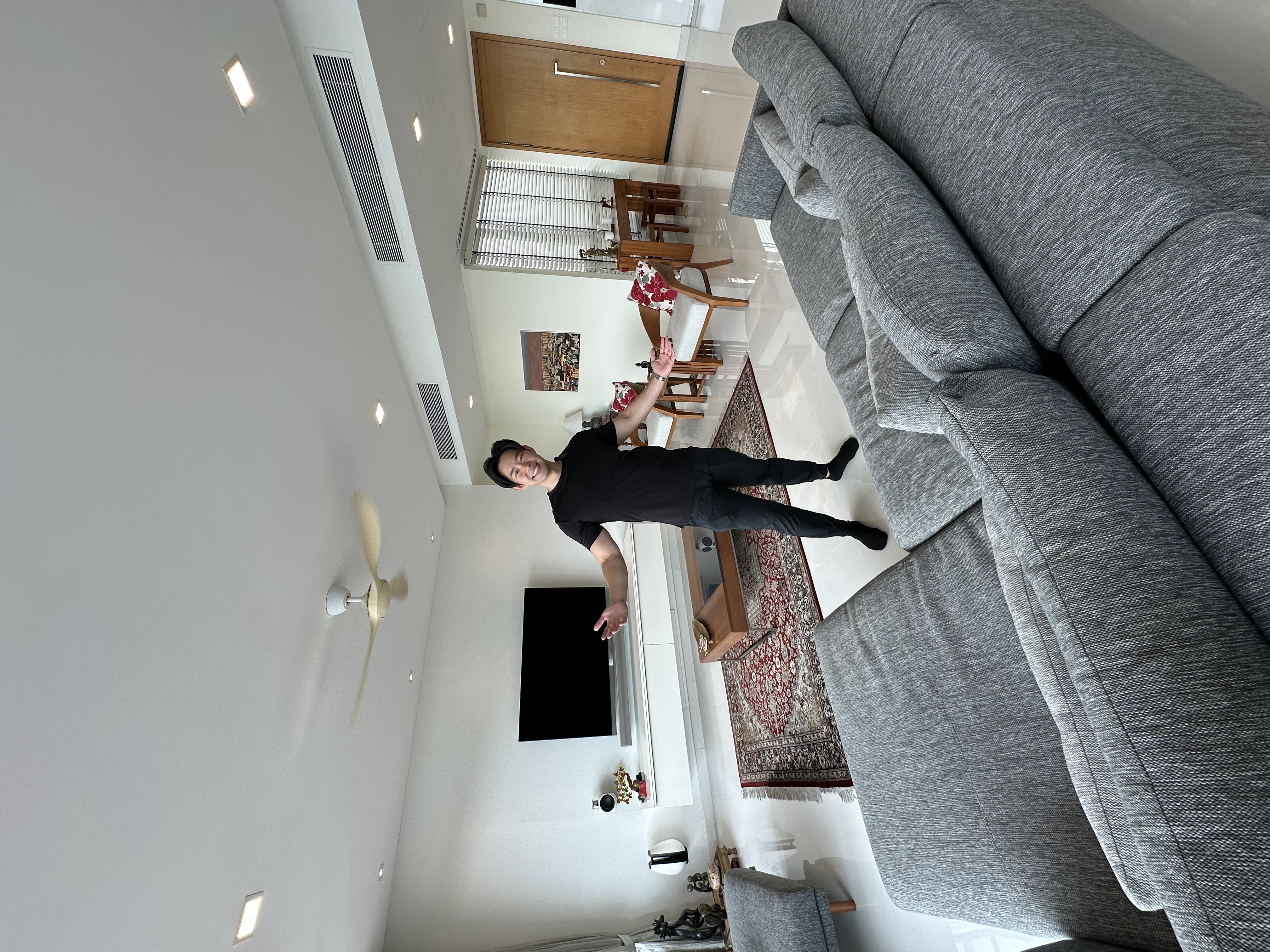 Kenny Neo presenting a Singapore luxury condominium interior