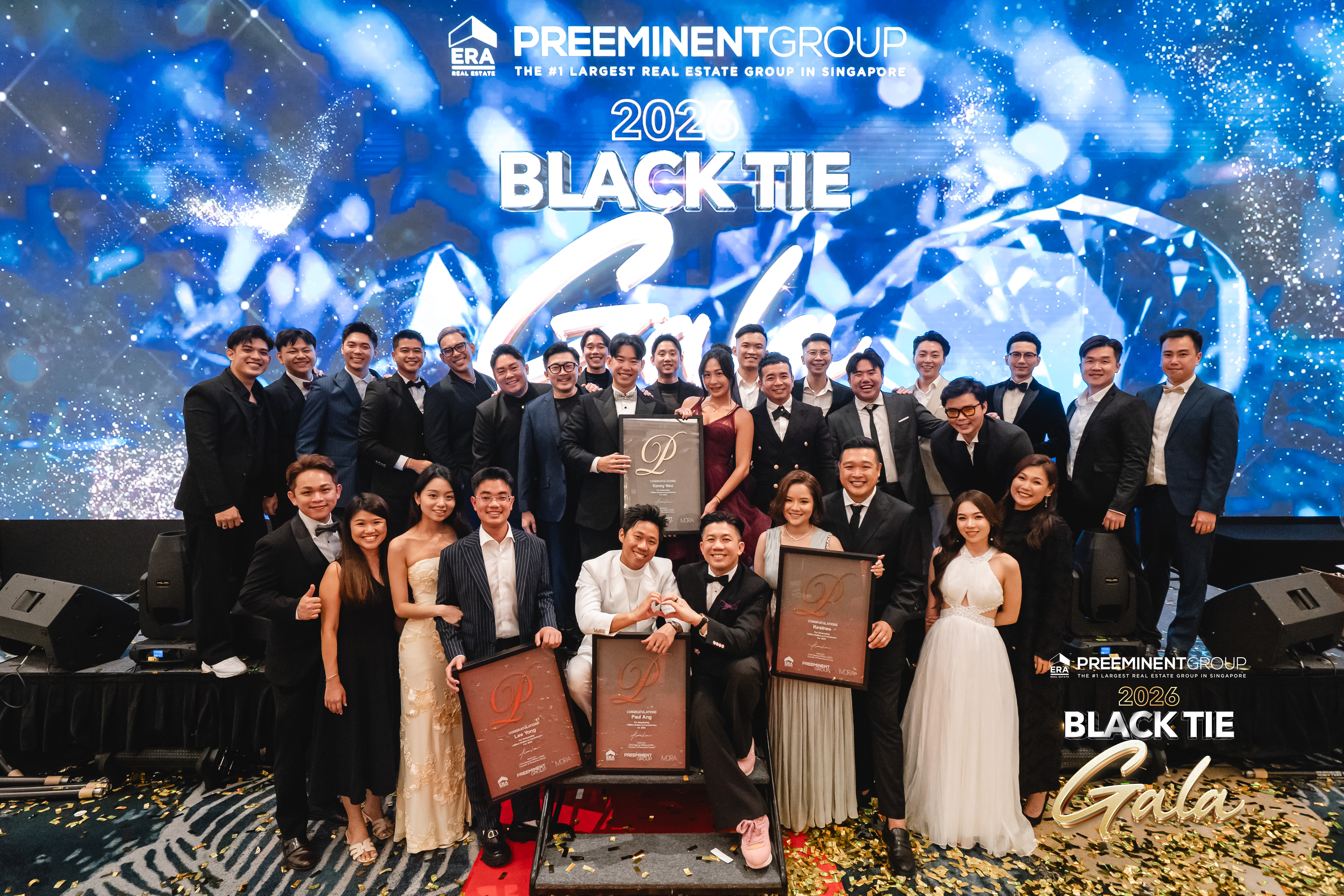 Kenny Neo and the #KND team at ERA Preeminent Group 2026 Black Tie Gala